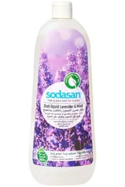 Sodasan سائل غسيل الأطباق الطبيعي 100% برائحة اللافندر والنعناع 1 لتر629100100001262910010000126291001000012629100100001262910010