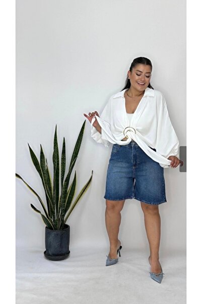 CATTLEYAS Büyük beden kot şort