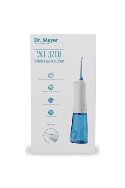 Dr. Mayer Irigator bucal Dr.Mayer WT3700, 2 Capete, 3 Moduri de curatare (Alb/Albastru)