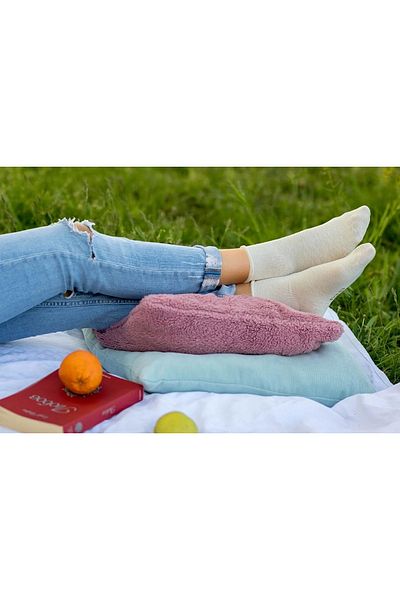 Pirin Hill Linen and cotton socks LINEN SNEAKER SOCKS Ecru