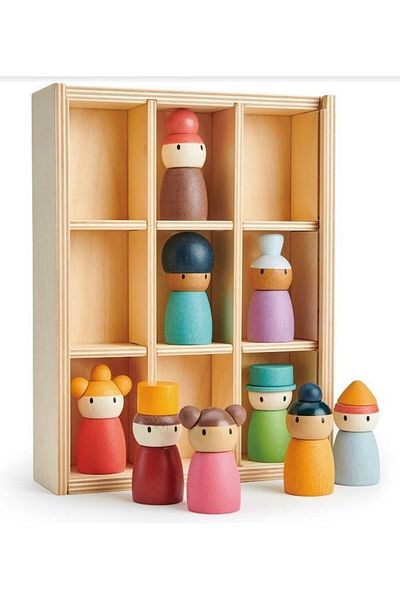 Tender Leaf People from the Happy Hotel, made of premium wood Happ