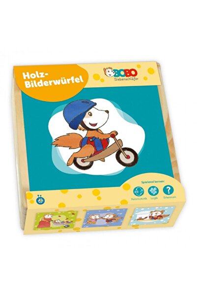 Troetsch Verlag Puzzle 9 cuburi din lemn Bobo Siebenschlafer