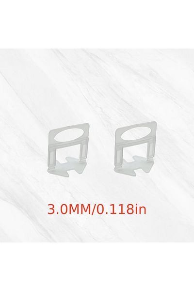 Choice3 100Pcs 3.0mm 300Pcs Clips and 100 Pcs Plastic Tile Leveling System with 1 Pliers Tool (Accessories A
