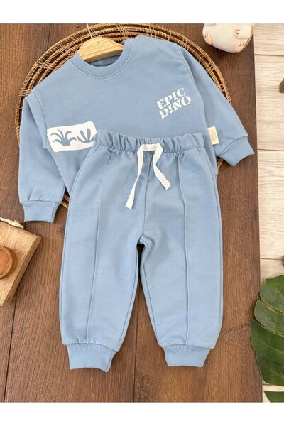 Kids Kingdom Cotton Seasonal 2-Piece Baby Boy Set with Snap Fasteners on the Shoulder