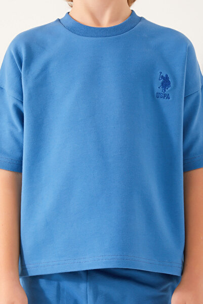 U.S. Polo Assn. U.S. Polo Assn Setul Bermuda pentru băieți The Shape Of The Tiny Petrol Mavisi