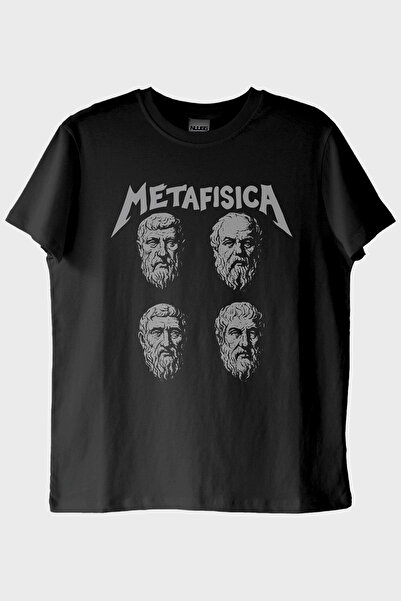 NUUGG تي شيرت ميتافيزيكا الأسود