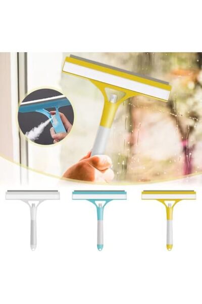 BLUE CORAL Household Multifunctional Glass Cleaning Tool With Watering Can 3-In-1 Mirrors Glass Scra