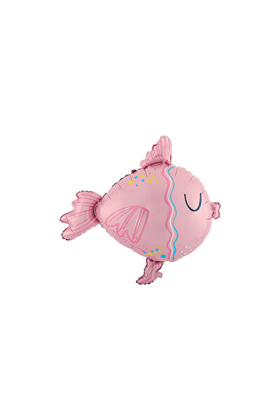 DODOMAR بالون فويل 77×73 سم على شكل سمكة وردية لطيفة