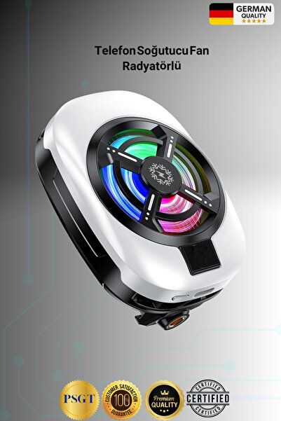 PSGT Telefon Soğutucu Fan Radyatörlü Aparatlı 15w Power 3 Farklı Derece Ayarl...