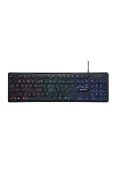 Gembird Tastatura multimedia KB-UML3-02, USB, Layout US, Negru