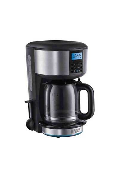 RUSSELL HOBBS Russell Hobbs 20680-56 Καφετιέρα Buckingham 10 φλιτζάνια Προγραμματιζόμενος χρονοδιακόπτης 24 ωρών 1,25 λίτρα Μαύρο Ασημί