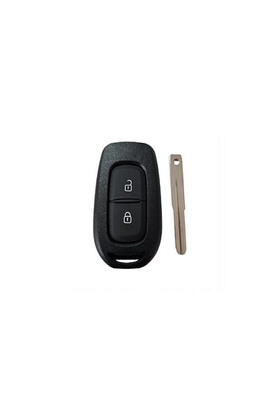 motor starter Car key shell, compatible with Dacia Logan, new model, 2 buttons, black