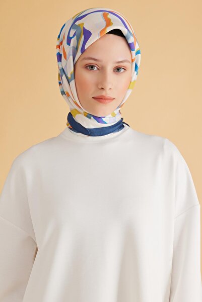 Belli وشاح فريش بيور 4-08 أزرق داكن نمط مختلط 49970