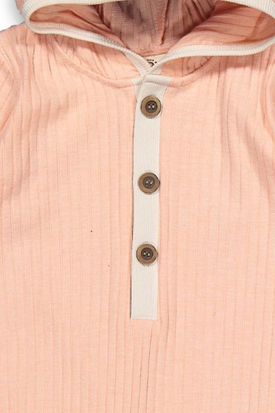 Divonette Baby Girl Snap Fastener Cotton Ribbed Jumpsuit - Baby Clothing