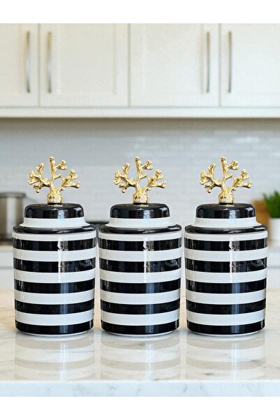 ferayhome طقم زاوية القهوة من السيراميك بغطاء على شكل أسطوانة من التوابل بالل...