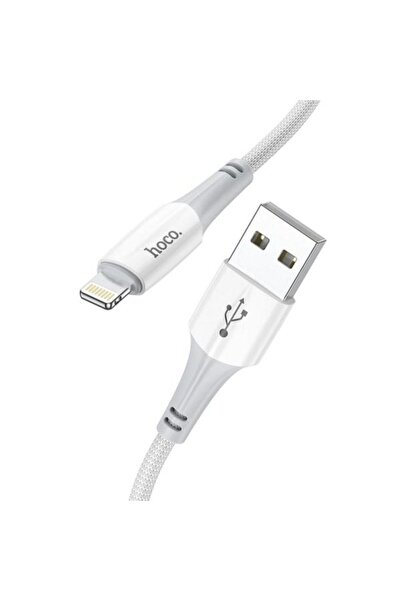 Hoco Кабел за данни и зареждане USB-A към Lightning X70, 18W, 1м, Бял