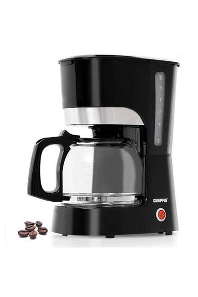 Geepas Liquid Filter Coffee Maker, Black - GCM 6103
