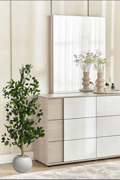 BYT ALRWASM FOR TRADE شجرة ليمون خالدية مع وعاء أبيض 130 سم