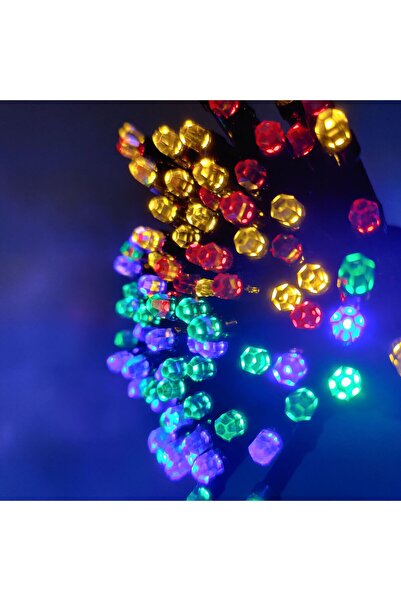SDX Market Lumină liniară de Crăciun, 30 m, 300 LED-uri, multicoloră, fir neg...