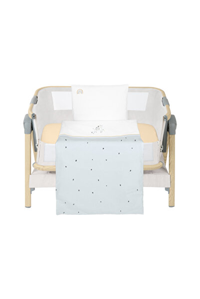 Kikka Boo Set lenjerie 5piese pentru patut 80x50cm KikkaBoo Mini cot Stripy Friends