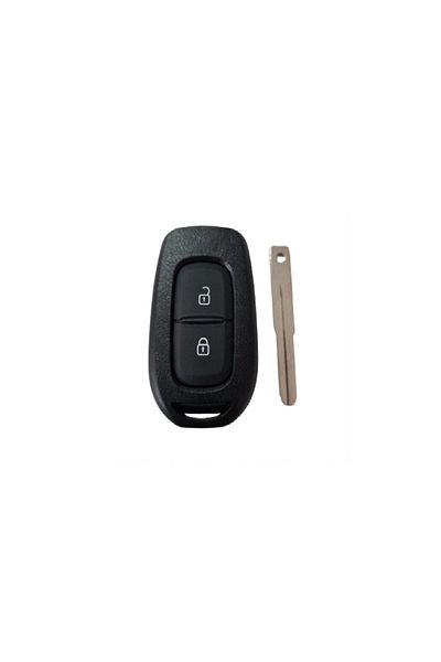 motor starter Car key shell, compatible with Dacia Logan, new model, 2 buttons, black