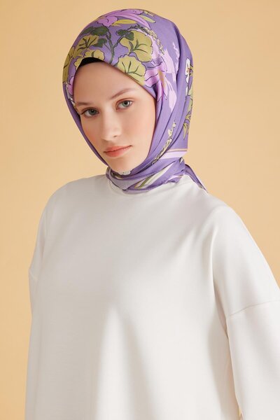Belli Eșarfă Fresh Pure 1-02 Purple Mixed Pattern 49983
