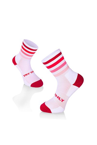 Try to Fly Running socks RUNNING MICROLON SOCKS White Pink