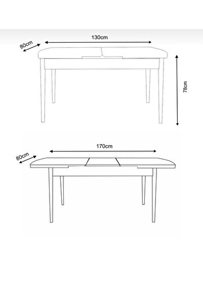 UZMHOME Lavanta Mutfak Masası Yemek Masası 6-8 Kişilik