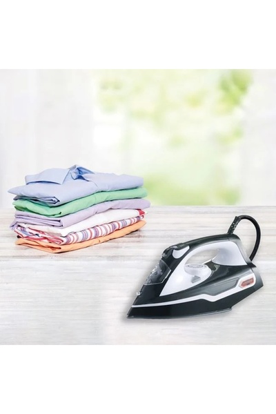 divendi-ro Iron with self-healing function, power 2200W, capacity 350ml, black and white