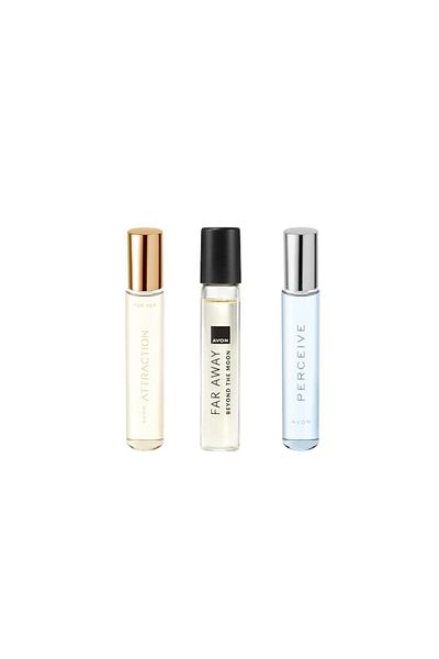 AVON Set mini-ape de parfum Attraction, Far Away Beyond the Moon, Perceive
