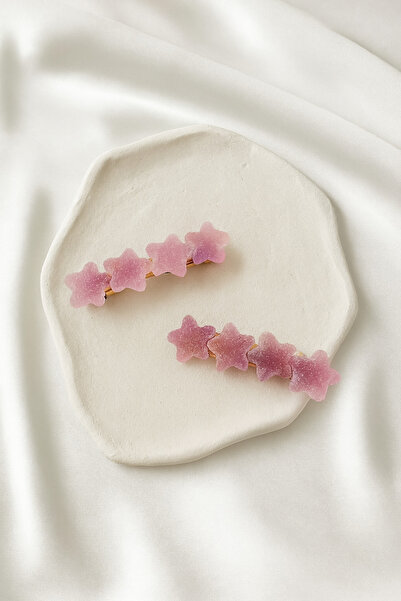 emour Yıldızlı Klips Toka Seti, Şeker Toka Seti, Kız Çocuk Toka Set, Tel Toka...