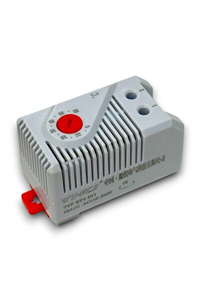 ELEKTROMALL KTO-011 Pano Tipi Isıtma Termostatı Kırmızı