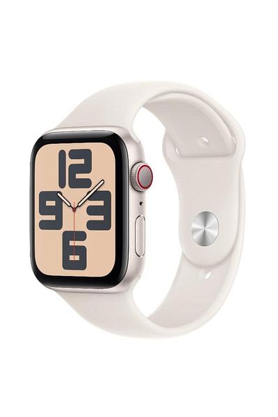 Apple Smartwatch Watch SE (2024), GPS, Cellular, Starlight Aluminium 44mm, LTPO OLED, 32GB