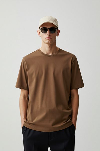 Kozik Men's Oversize Basic T-Shirt Unisex 100% Cotton Comfortable Fit Men's Full Oversize T-Shirt