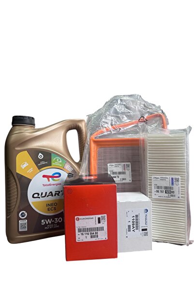 EUROREPAR Peugeot 301 Filtre Bakım Seti 1.6 Euro5 (Motor Yağlı Set)