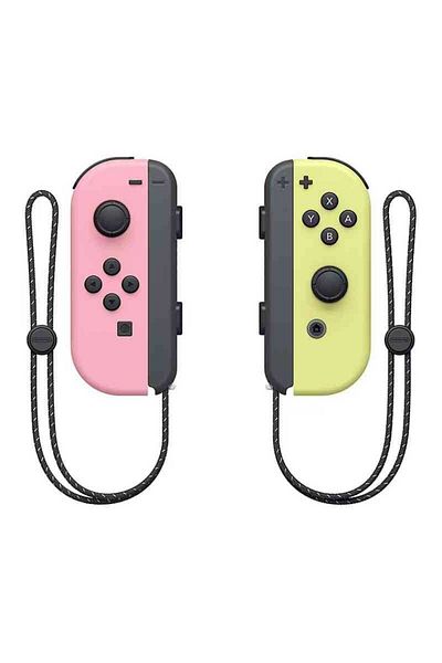 Nintendo Controller Switch Joy pentru Con Pair Pastel Pink Pastel Yellow