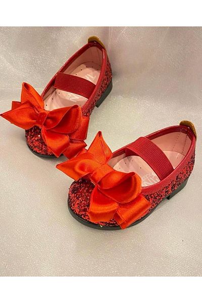 Gala Glittery Children's Ballerina with Bow on the Front