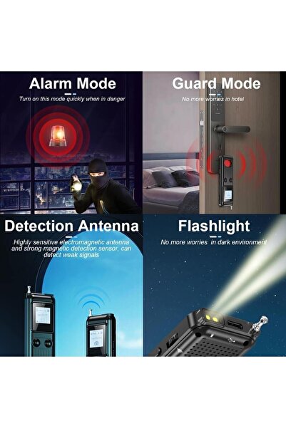 Generic Smart Signal Detector + Camera Detector + Magnet Detector with LED Screen