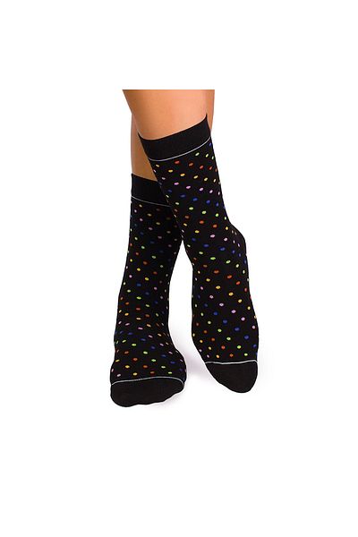 Pirin Hill FINE BAMBOO bamboo socks rainbow polka dots