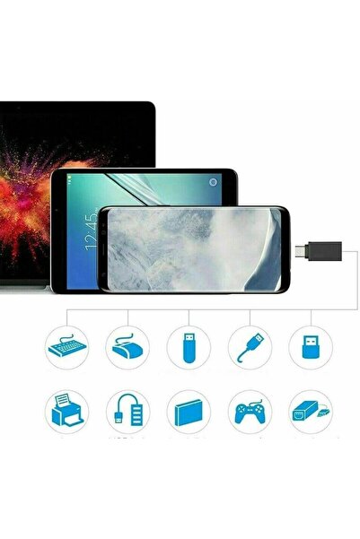 Qozie USB Type-C Erkek – USB 3.0 Dişi Dönüştürücü Adaptör | Hızlı Veri ve Şarj