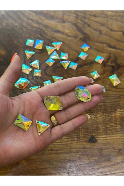 Gönülden Tasarım Комплект от пробити и въртящи се мъниста с различни размери