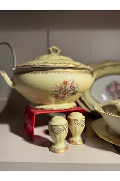 hediye ESTERHOMEDECOR 12 Kişilik 74 parça porselen İtalyan yemek takımı mat renk S.Clary