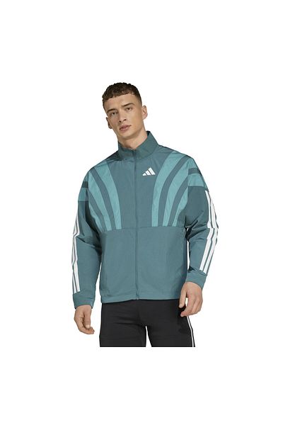 adidas Hz3691-E Adızero a Jkt m Men's Raincoat-Windbreaker Green