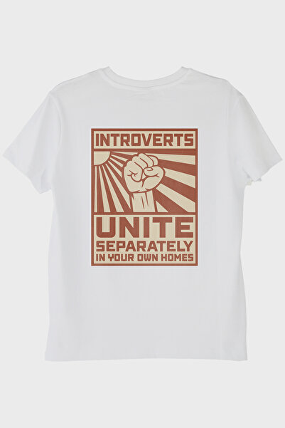 Generic Brand Introverts Unite White T-Shirt