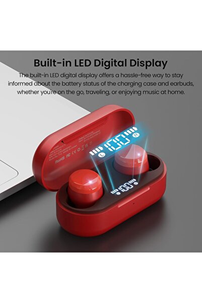 TOZO T12 Wireless Earbuds Bluetooth 5.3 Headphones