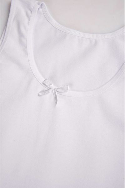 Happy Fox Pack of 5 Young Girls White Plain Wide Strap Athlete Basic Cotton Lycra