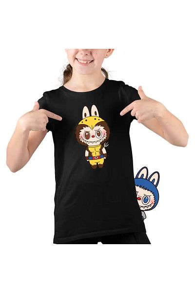 OEM Labubu Wolverine Kids Girls T-Shirt