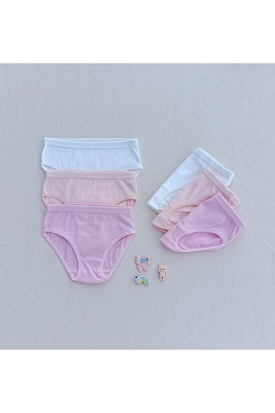 siyalife Girl's Colorful Soft Textured Flexible Lycra Panties Slip