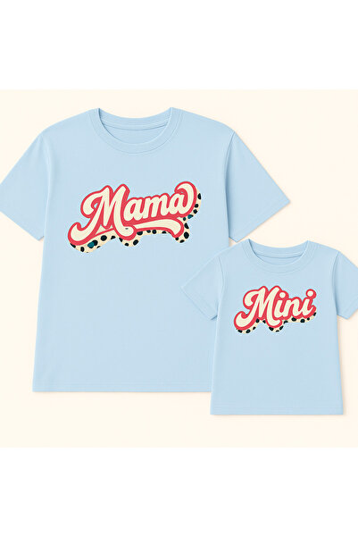 SVART WEAR Set de tricouri combinat Mama Mini Mamă Fiică Copil bumbac 100% tricou Twin (PRET SOLITAR)