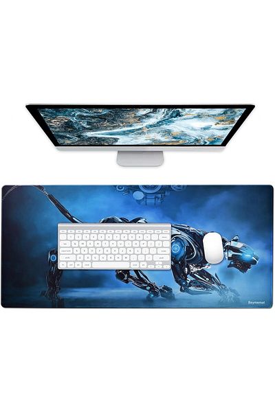 Beymemat mousepad, rubber, blue, 90 x 40 cm
